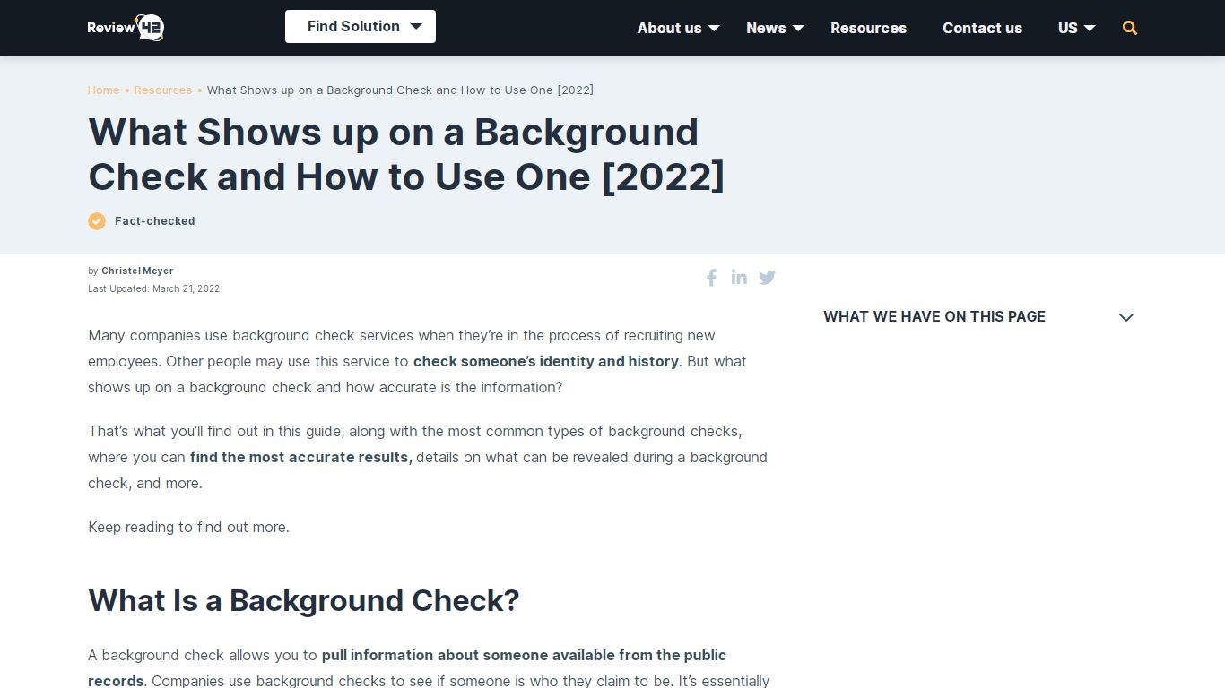 What Shows Up on a Background Check and How to Use One - Review42